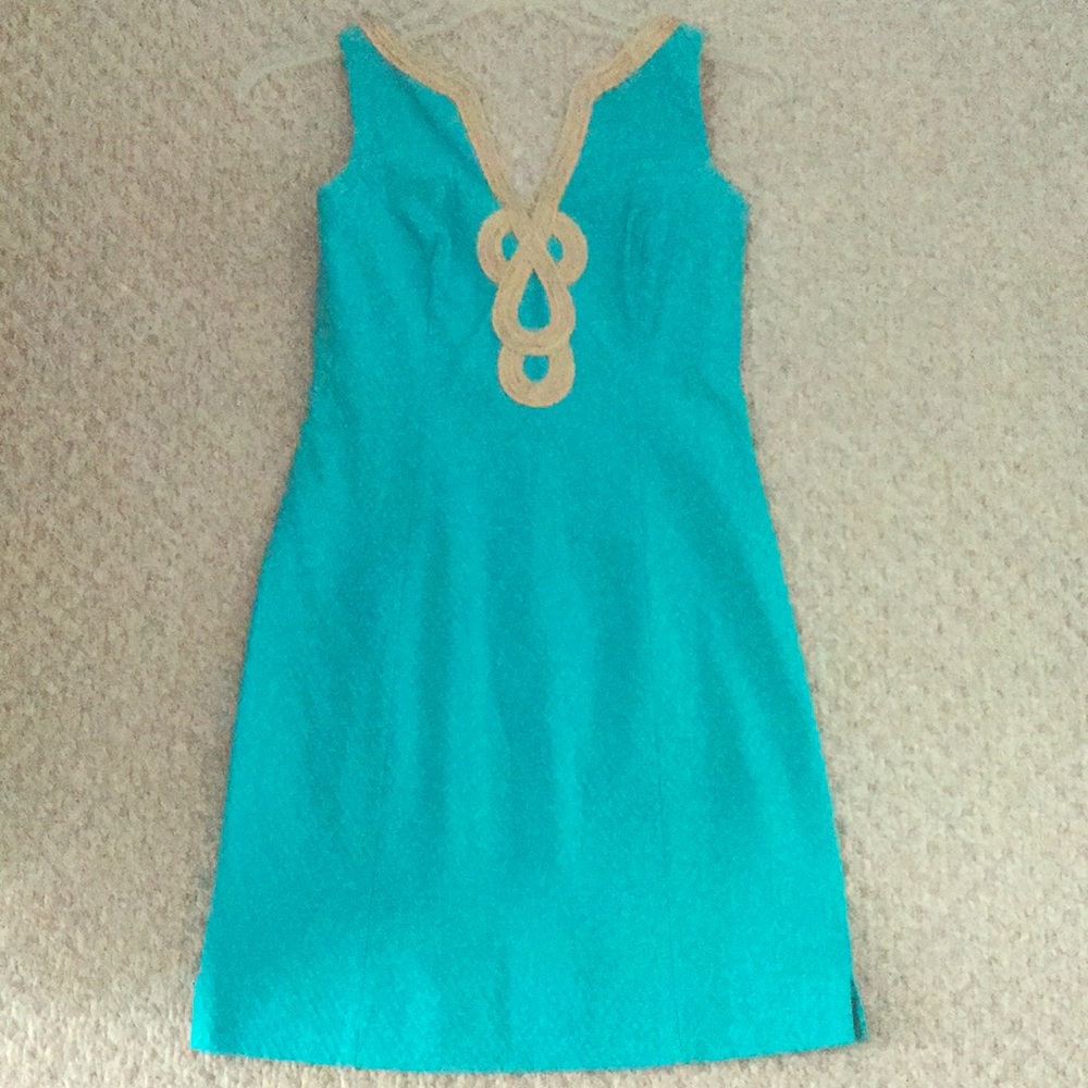 Lilly Pulitzer Turquoise Janice Shift Dress